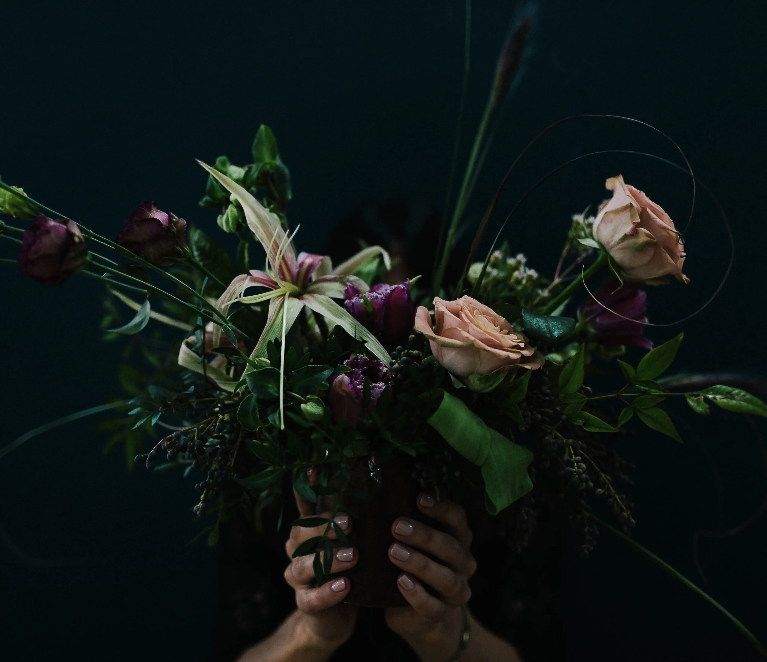 Фоновое изображение с цветами